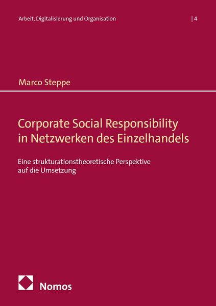Produktbild: Corporate Social Responsibility in Netzwerken des Einzelhandels