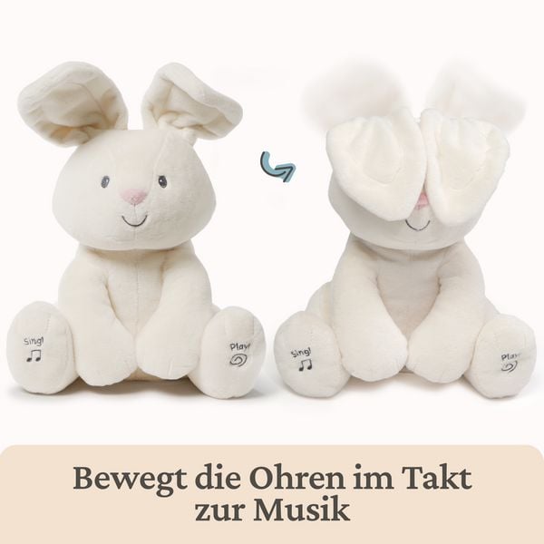 Produktbild: GUND Flora, das singende und sprechende H&auml;schen - spielt Guck Guck mit den Ohren