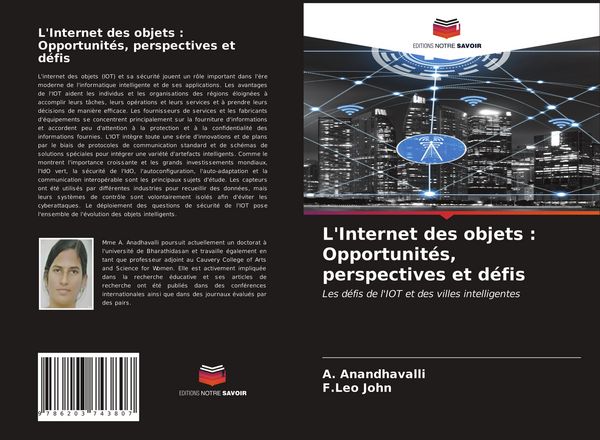 Produktbild: L'Internet des objets : Opportunit&eacute;s, perspectives et d&eacute;fis