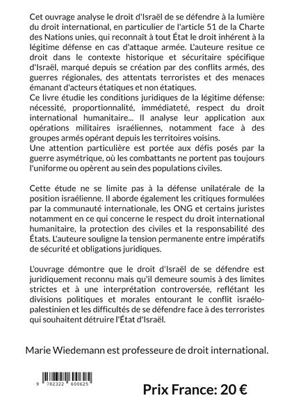 Produktbild: Le droit d'Isra&euml;l de se d&eacute;fendre