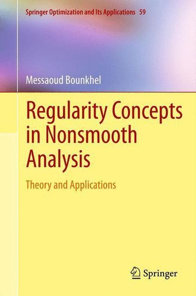 Produktbild: Regularity Concepts in Nonsmooth Analysis