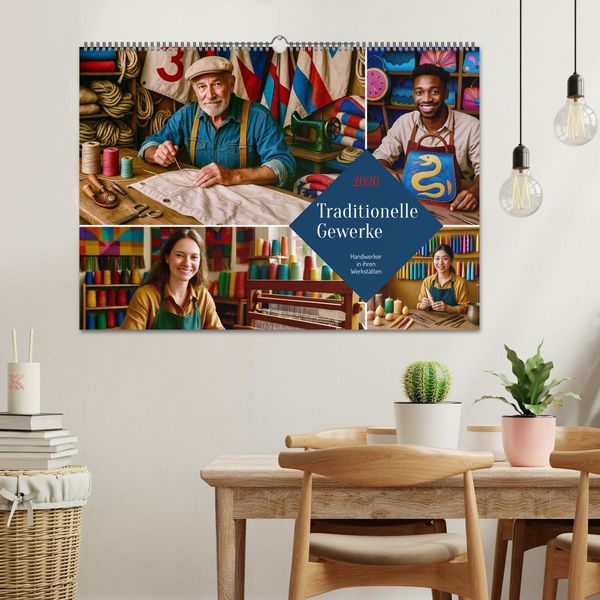 Produktbild: Traditionelle Gewerke (Wandkalender 2026 DIN A2 quer), CALVENDO Monatskalender