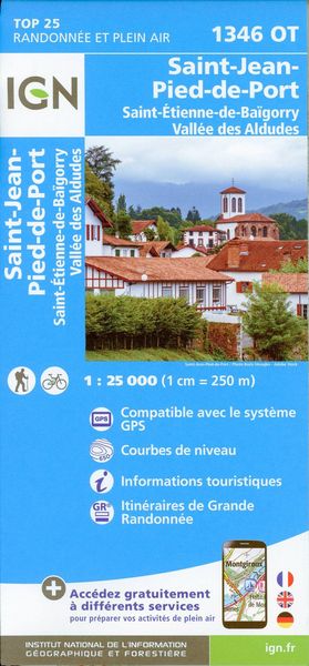 Produktbild: 1346OT St-Jean-Pied de Port   1: 25 000