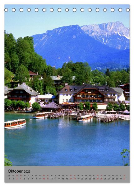 Produktbild: Wundersch&ouml;nes Berchtesgadener Land (Tischkalender 2026 DIN A5 hoch), CALVENDO Monatskalender