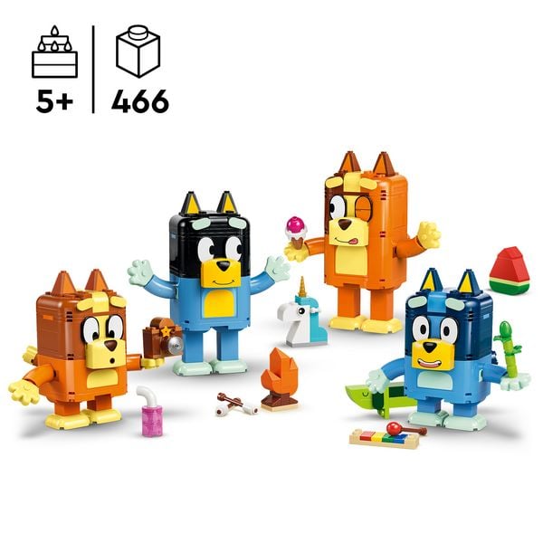 Produktbild: LEGO 11217 Blueys Familie aus LEGO Steinen, Spielzeug f&uuml;r Kleinkinder