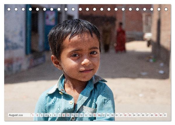 Produktbild: INDIEN Allahabad Haridwar Varanasi Vrindavan (Tischkalender 2026 DIN A5 quer), CALVENDO Monatskalender