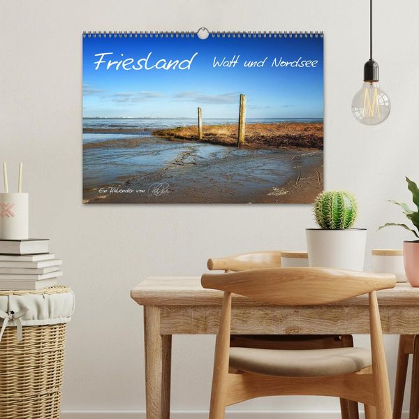 Produktbild: Friesland - Watt und Nordsee / CH-Version (Wandkalender 2026 DIN A3 quer), CALVENDO Monatskalender