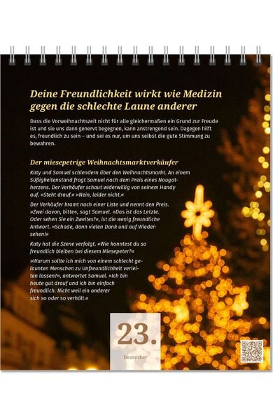 Produktbild: Der PAL Lebensfreude-Adventskalender 2026 &ndash; 24 Impulse f&uuml;r mehr Selbstliebe und Gelassenheit in der Vorweihnachtszeit