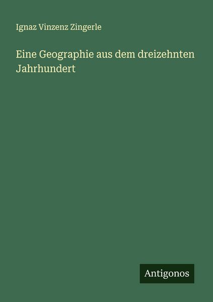 Produktbild: Eine Geographie aus dem dreizehnten Jahrhundert