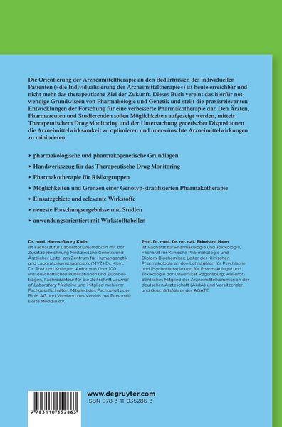 Produktbild: Pharmakogenetik und Therapeutisches Drug Monitoring