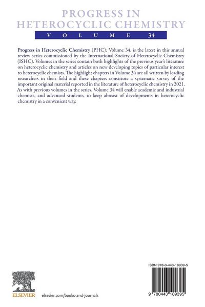Produktbild: Progress in Heterocyclic Chemistry