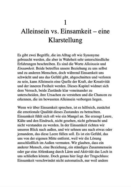 Produktbild: Die Kunst, Alleine Zu Sein