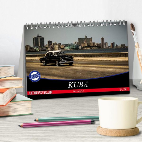 Produktbild: Kuba Nostalgie 2026 (Tischkalender 2026 DIN A5 quer), CALVENDO Monatskalender