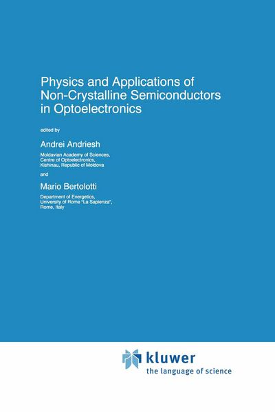 Produktbild: Physics and Applications of Non-Crystalline Semiconductors in Optoelectronics