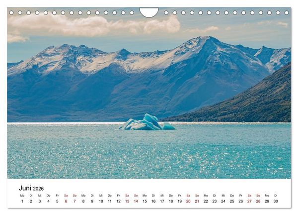 Produktbild: Patagonien, Los Glaciares Nationalpark: Perito Moreno Gletscher (Wandkalender 2026 DIN A4 quer), CALVENDO Monatskalender