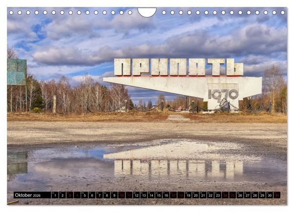 Produktbild: Tschernobyl - Prypjat - Die radioaktive Geisterstadt (Wandkalender 2026 DIN A4 quer), CALVENDO Monatskalender