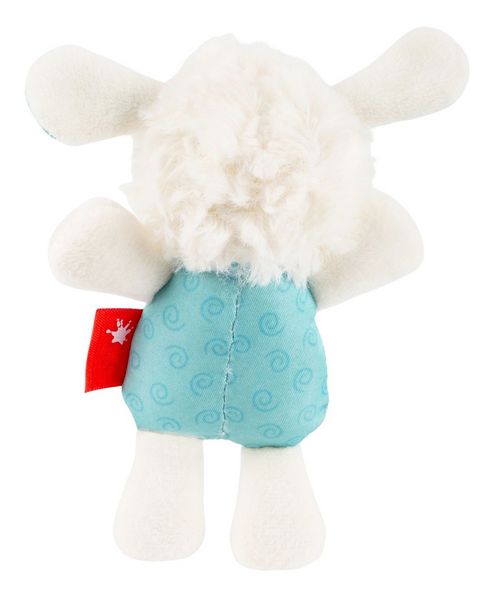 Produktbild: Sigikid 43539 - Greifling Rassel Schaf, t&uuml;rkis/wei&szlig;, Pl&uuml;sch, 13 cm