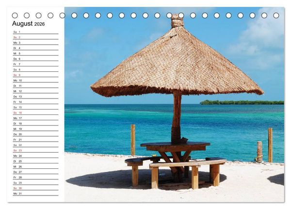 Produktbild: Traumstr&auml;nde in der Karibik (Tischkalender 2026 DIN A5 quer), CALVENDO Monatskalender