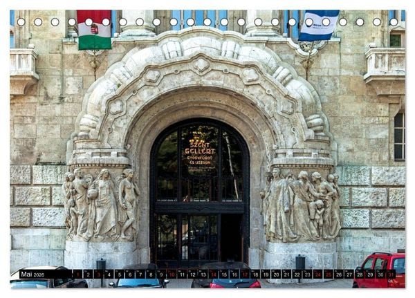 Produktbild: Budapester Jugendstil (Tischkalender 2026 DIN A5 quer), CALVENDO Monatskalender