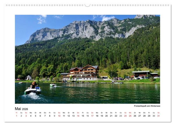 Produktbild: Willkommen im Bergsteigerdorf Ramsau (hochwertiger Premium Wandkalender 2026 DIN A2 quer), Kunstdruck in Hochglanz