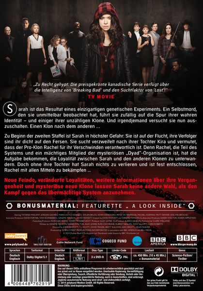 Produktbild: Orphan Black - Staffel 2 [3 DVDs]
