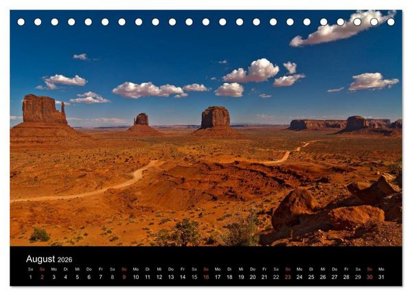 Produktbild: USA - Grandioser S&uuml;dwesten (Tischkalender 2026 DIN A5 quer), CALVENDO Monatskalender