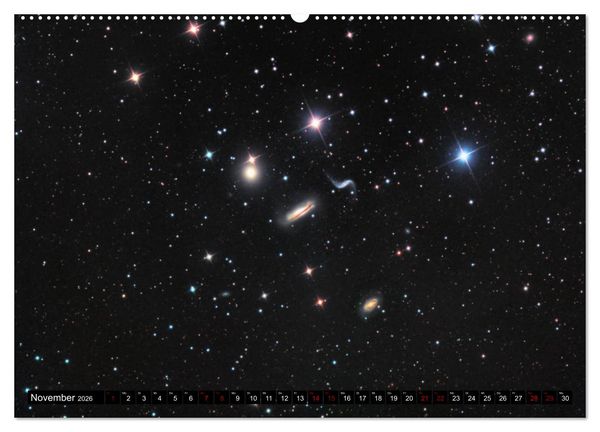 Produktbild: Galaxien des Nordhimmels (hochwertiger Premium Wandkalender 2026 DIN A2 quer), Kunstdruck in Hochglanz