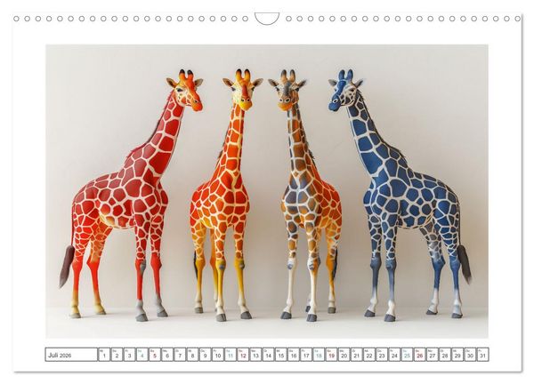 Produktbild: Modern Art Animals (Wandkalender 2026 DIN A3 quer), CALVENDO Monatskalender
