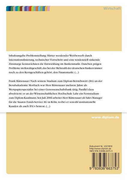 Produktbild: Bonit&auml;tsrisiken im traditionellen Bankkreditportfolio und Kreditprodukten im Depot A