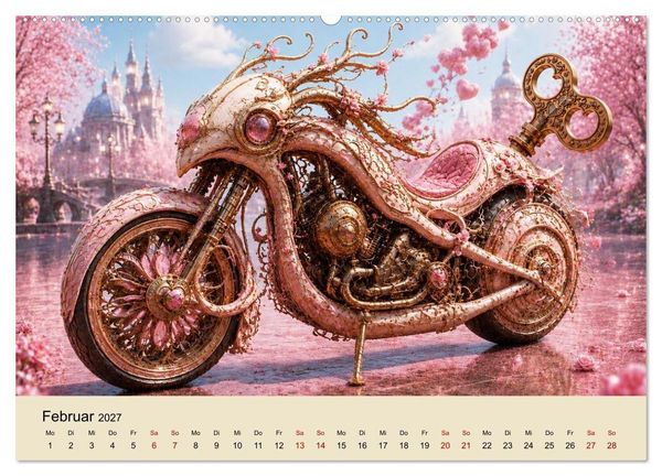 Produktbild: STEAMPUNK Motorcycles (Wandkalender 2027 DIN A2 quer), CALVENDO Monatskalender
