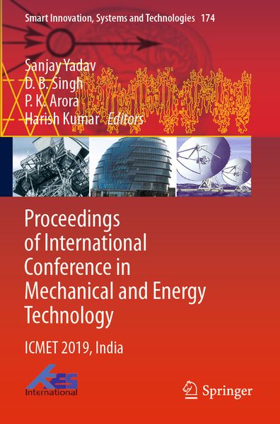 Produktbild: Proceedings of International Conference in Mechanical and Energy Technology