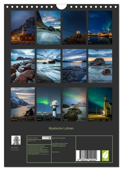 Produktbild: Mystische Lofoten (Wandkalender 2026 DIN A4 hoch), CALVENDO Monatskalender
