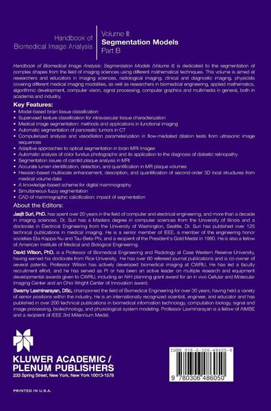 Produktbild: Handbook of Biomedical Image Analysis