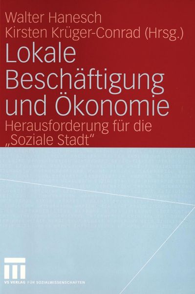 Produktbild: Lokale Besch&auml;ftigung und &Ouml;konomie