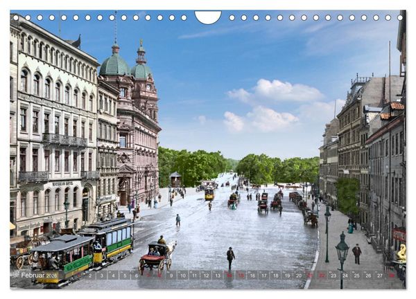 Produktbild: Hamburg zur Kaiserzeit - Fotos neu restauriert und koloriert (Wandkalender 2026 DIN A4 quer), CALVENDO Monatskalender