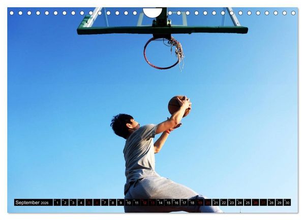 Produktbild: Basketball Action (Wandkalender 2026 DIN A4 quer), CALVENDO Monatskalender