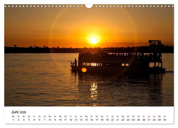 Produktbild: Sambia und der Sambesi (Wandkalender 2026 DIN A3 quer), CALVENDO Monatskalender