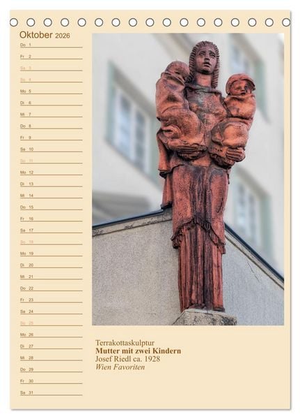 Produktbild: M&uuml;tter mit Kindern in der Kunst (Tischkalender 2026 DIN A5 hoch), CALVENDO Monatskalender