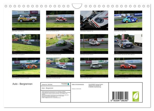 Produktbild: Auto - Bergrennen (Wandkalender 2027 DIN A4 quer), CALVENDO Monatskalender