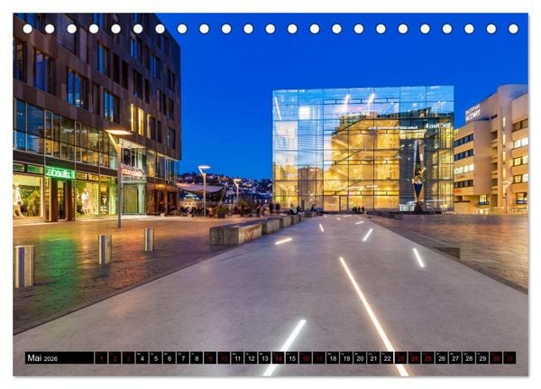 Produktbild: Ein Jahr STUTTGART (Tischkalender 2026 DIN A5 quer), CALVENDO Monatskalender