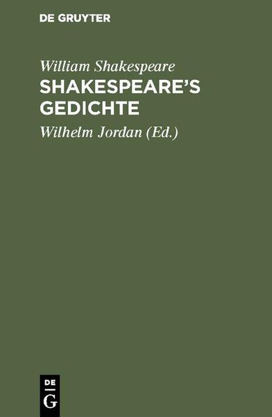 Produktbild: Shakespeare's Gedichte