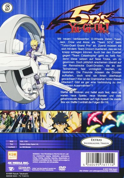 Produktbild: Yu-Gi-Oh! 5D's - Staffel 3.2: Episoden 89-116 [5 DVDs]