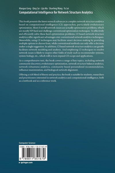 Produktbild: Computational Intelligence for Network Structure Analytics