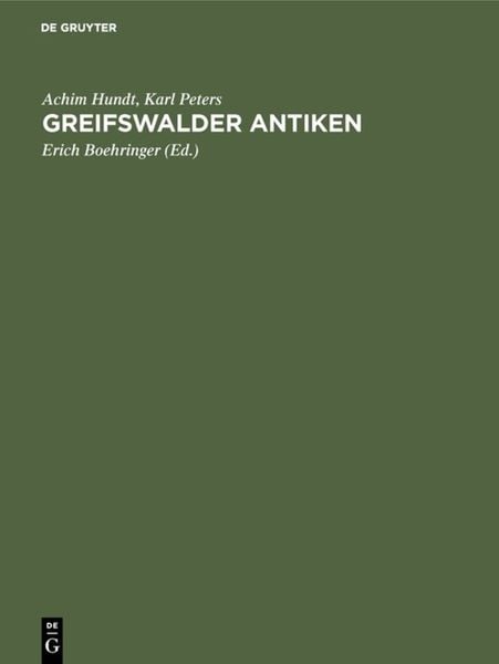 Produktbild: Greifswalder Antiken
