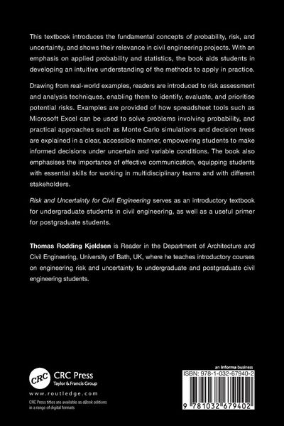 Produktbild: Risk and Uncertainty for Civil Engineering