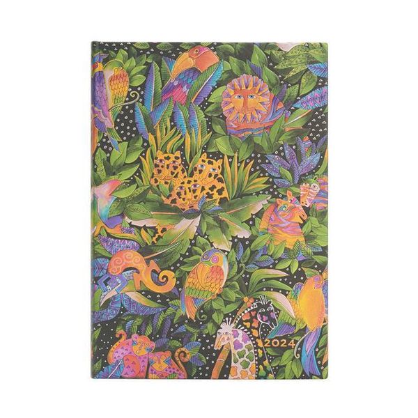 Produktbild: Paperblanks 2024 Jungle Song Whimsical Creations 12-Month Fl