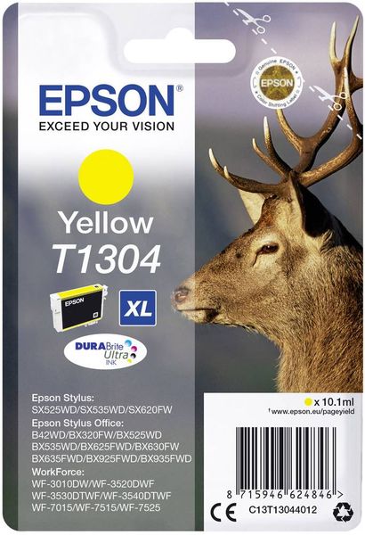 Epson Druckerpatrone T1304 Original Gelb C13T13044012