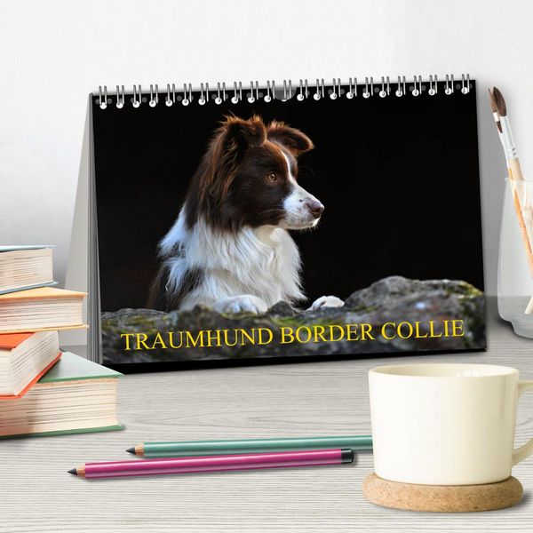 Produktbild: Traumhund Border Collie (Tischkalender 2026 DIN A5 quer), CALVENDO Monatskalender