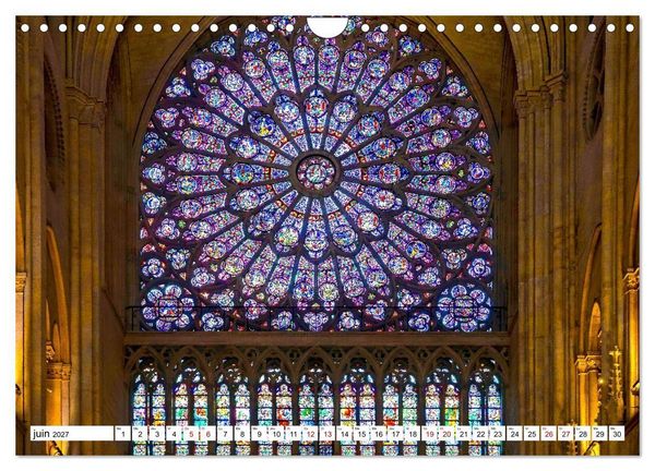 Produktbild: Les cath&eacute;drales fran&ccedil;aises &ndash; Des chefs-d'&oelig;uvre de l&rsquo;architecture gothique (Calendrier mural 2027 DIN A4 vertical), CALVENDO calendrier mensuel