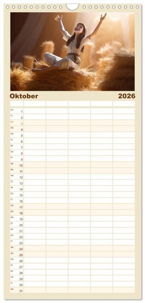 Produktbild: Familienplaner 2026 - Gl&uuml;cklich wie im M&auml;rchen mit 5 Spalten (Wandkalender, 21 x 45 cm) CALVENDO